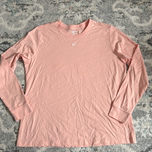 Nike Long Sleeve Tee With Embroidered Nike Logo - Picture 1 of 9
